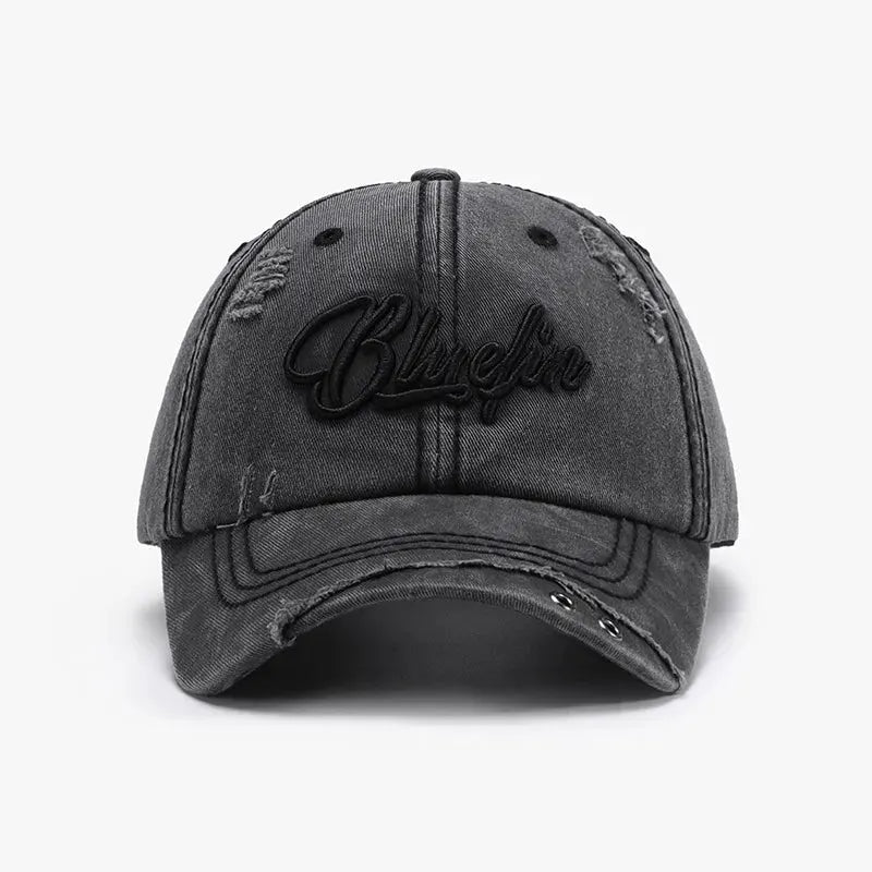 Embroidered Letter Cotton Baseball Cap by Partner Label