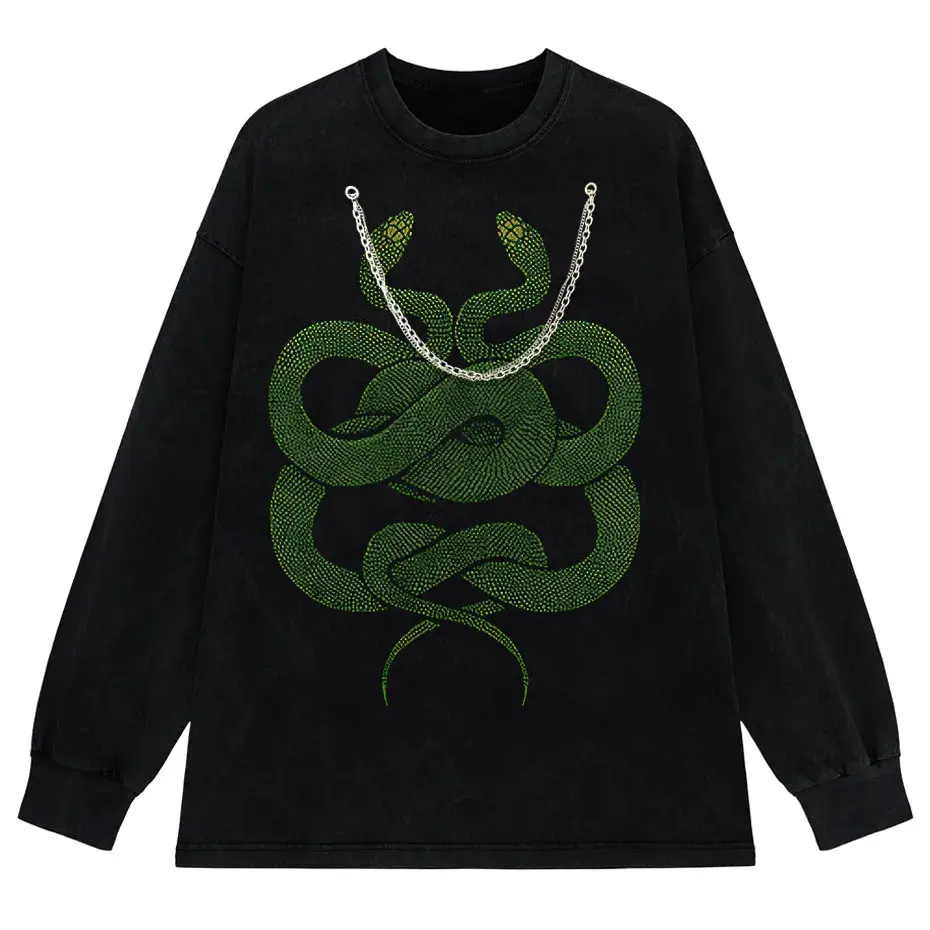 Gothic Dark Cartoon Print T-Shirt Harajuku Punk Y2K Streetwear by Vimost Shop