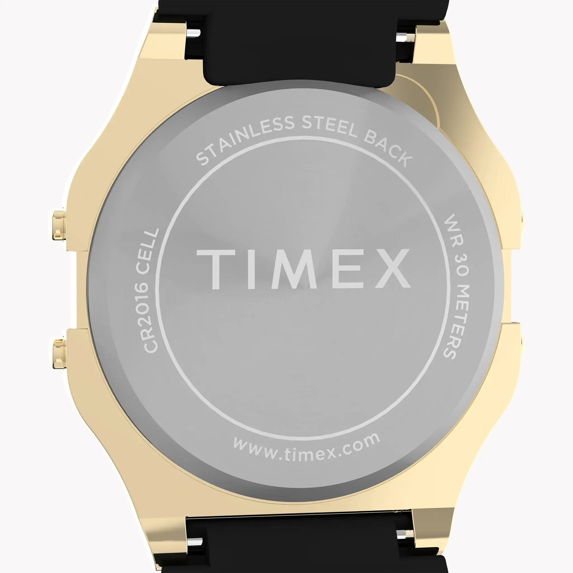 Timex Unisex Gold Tone Resin Strap, Black Lens | T80 by TIMEX