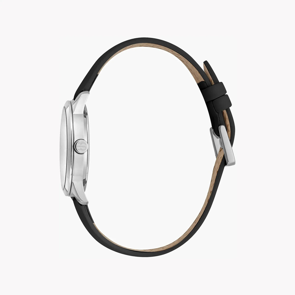 Esprit Women's Black Leather Watch, Silver Dial | ES1L276L1015 by ESPRIT
