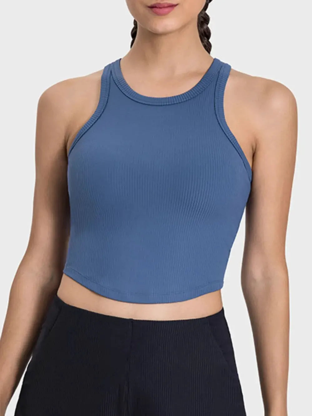 Millennia Round Neck Racerback Active Tank by Millennia