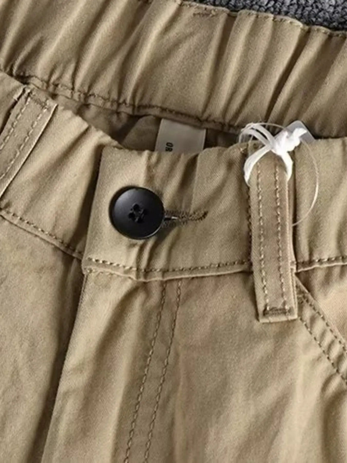 Men's Plus Size Casual Elastic Waist Cargo Pants by Partner Label