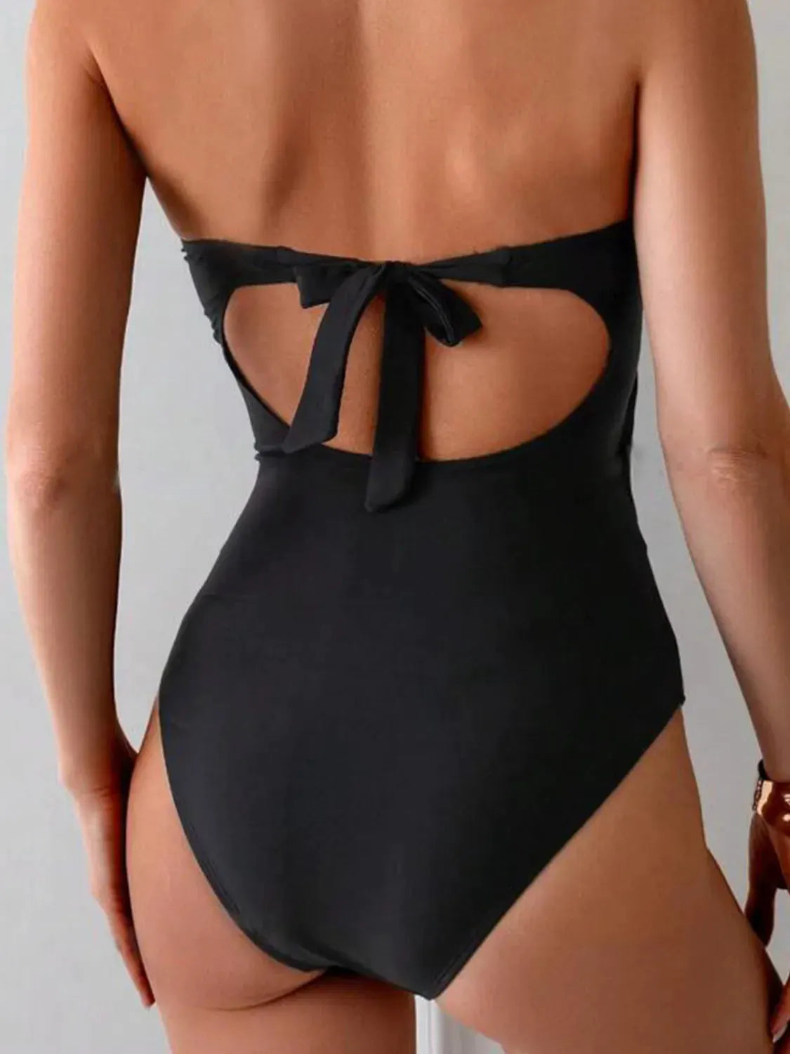 Cutout Sweetheart Neck One-Piece Swimwear by Partner Label
