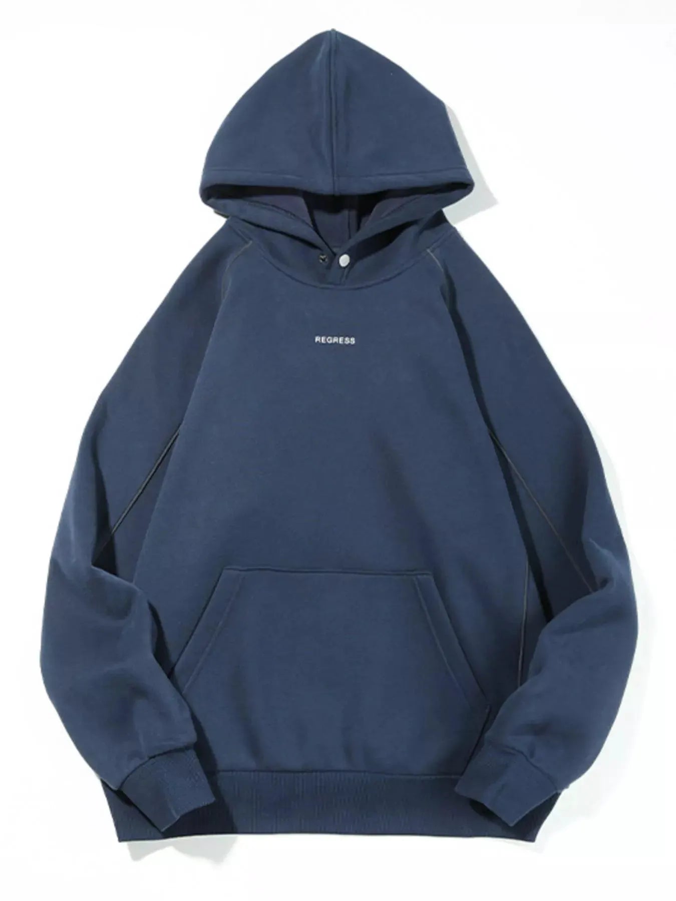 Men's Plus Size Kangaroo Pocket Raglan Sleeve Hoodie by Partner Label
