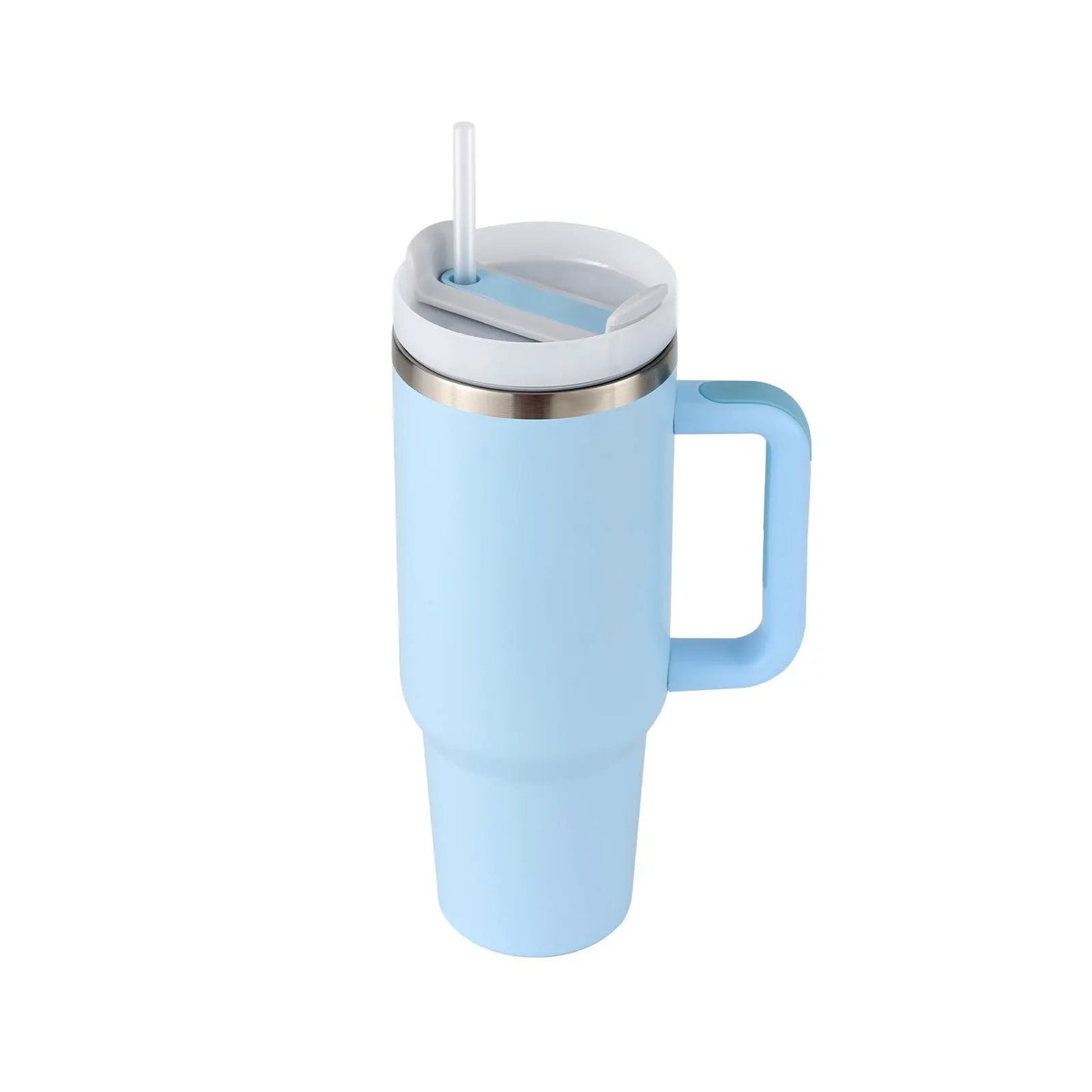40 Oz Tumbler With Handle Straw Insulated, Stainless Steel Spill Proof Vacuum Coffee Cup Tumbler With Lid Tapered Mug Gifts For Valentine Lover Suitable For Car Gym Office Travel by Maiden-Art