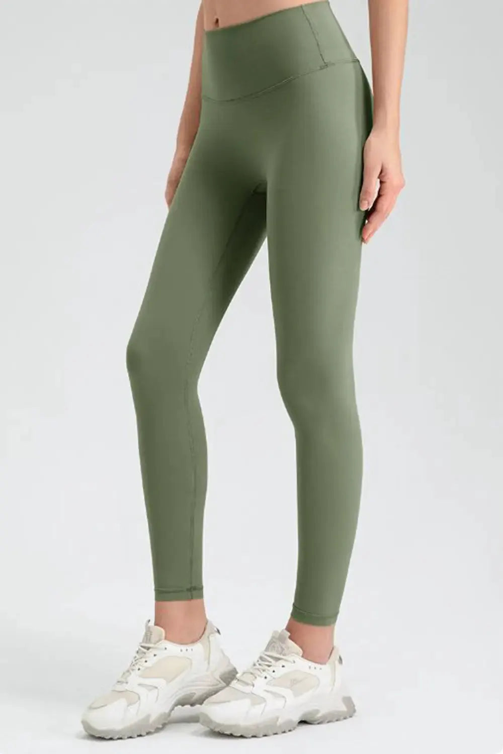 Wide Waistband Sport Leggings by Partner Label