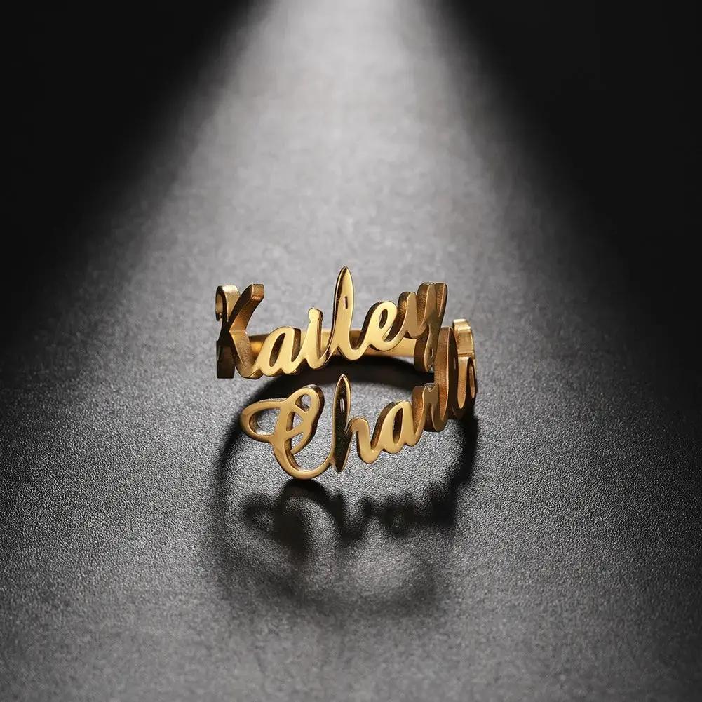 Name Ring - custom name ring by Maiden-Art