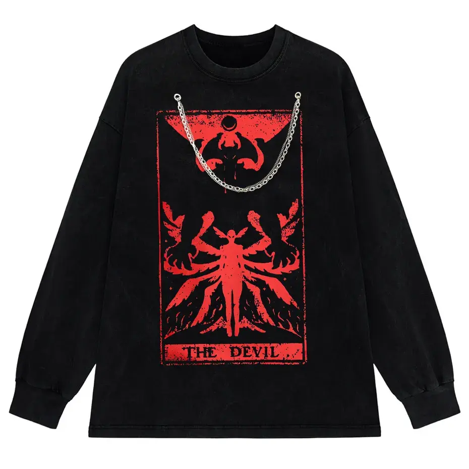 Devilman Crybaby Anime Graphic T-Shirt Men Harajuku Cotton Tee by Vimost Shop