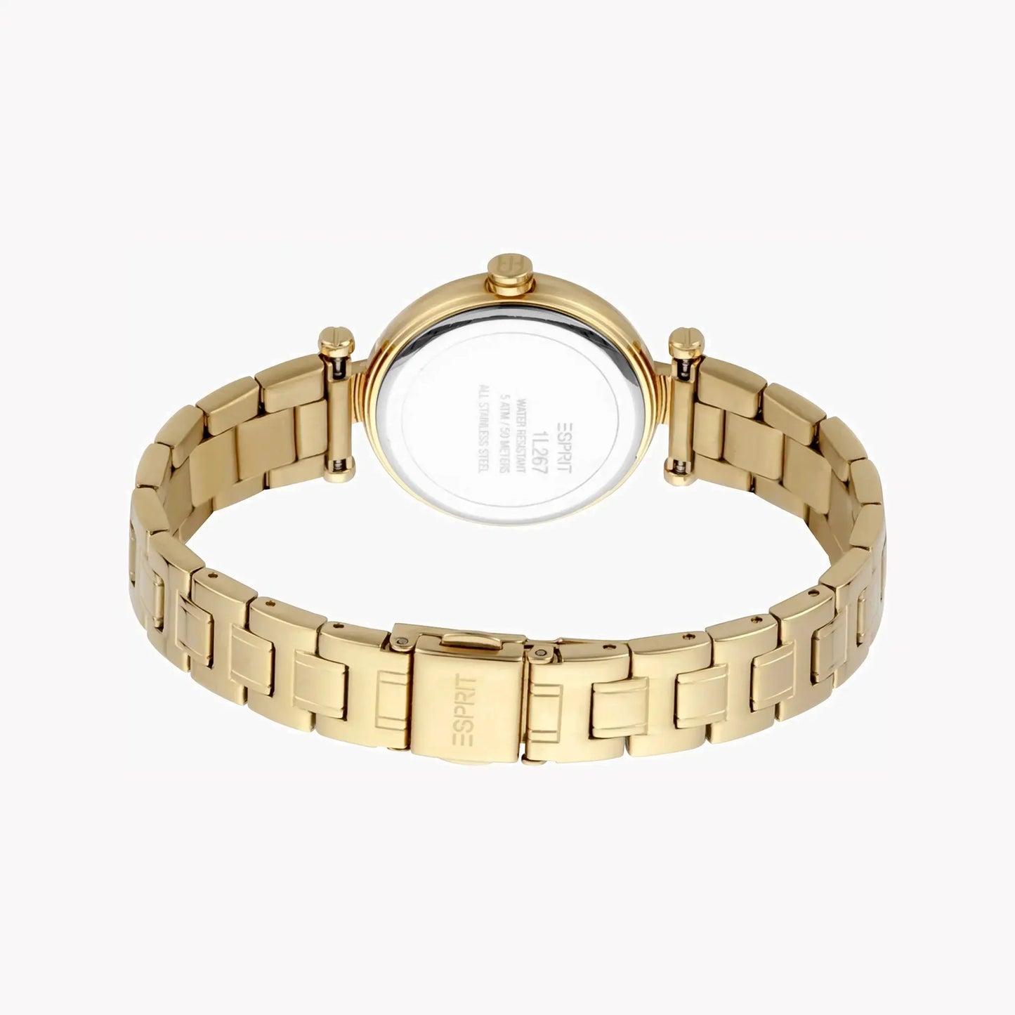 Esprit Women's Gold Stainless Steel Watch, Silver Dial | Es1l160m0055 by ESPRIT
