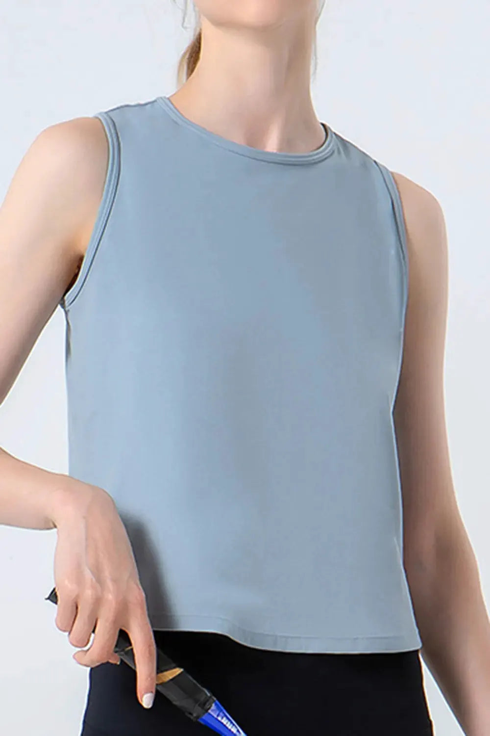 Round Neck Active Tank by Partner Label