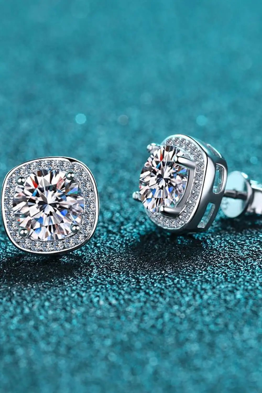 Let Me Love You 1 Carat Moissanite Stud Earrings by Partner Label