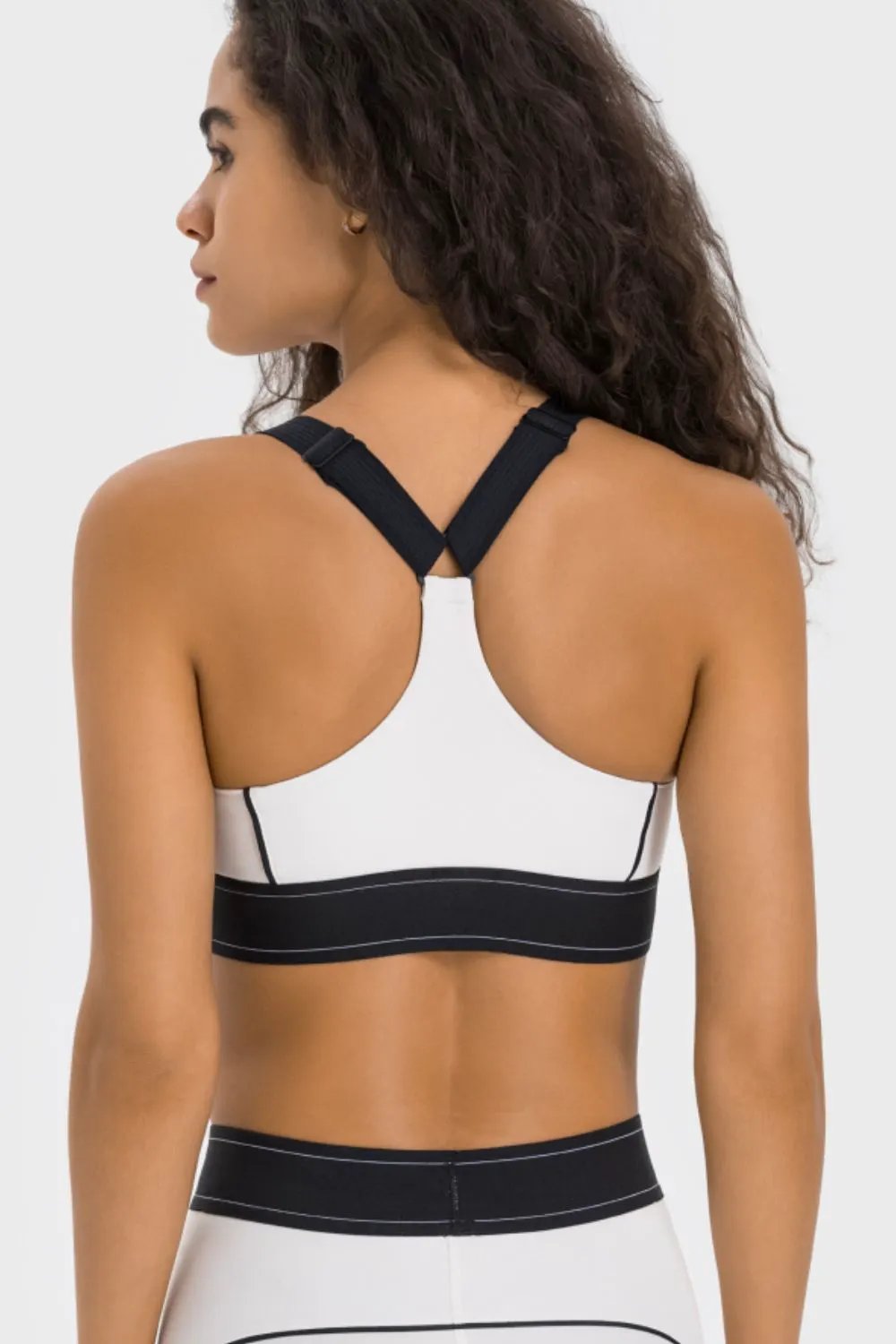 Millennia Contrast Sports Bra by Millennia