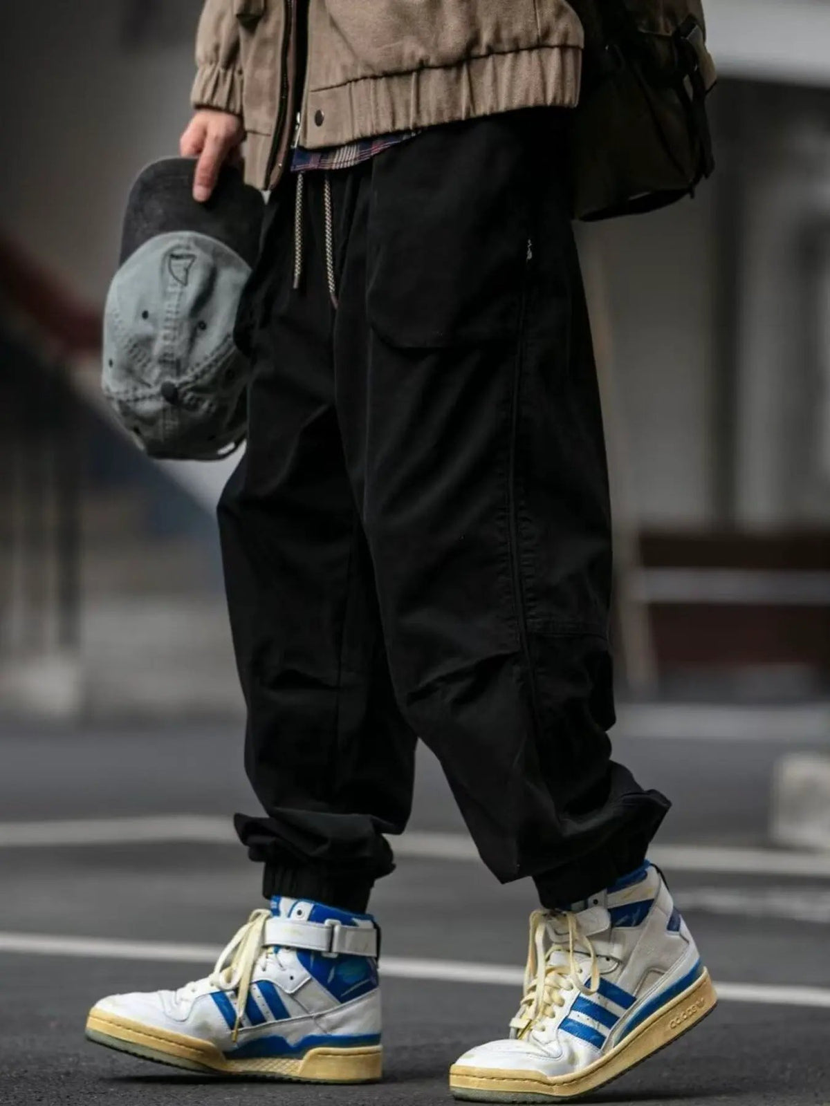Men's Plus Size Relaxed Fit Cargo Pants by Partner Label