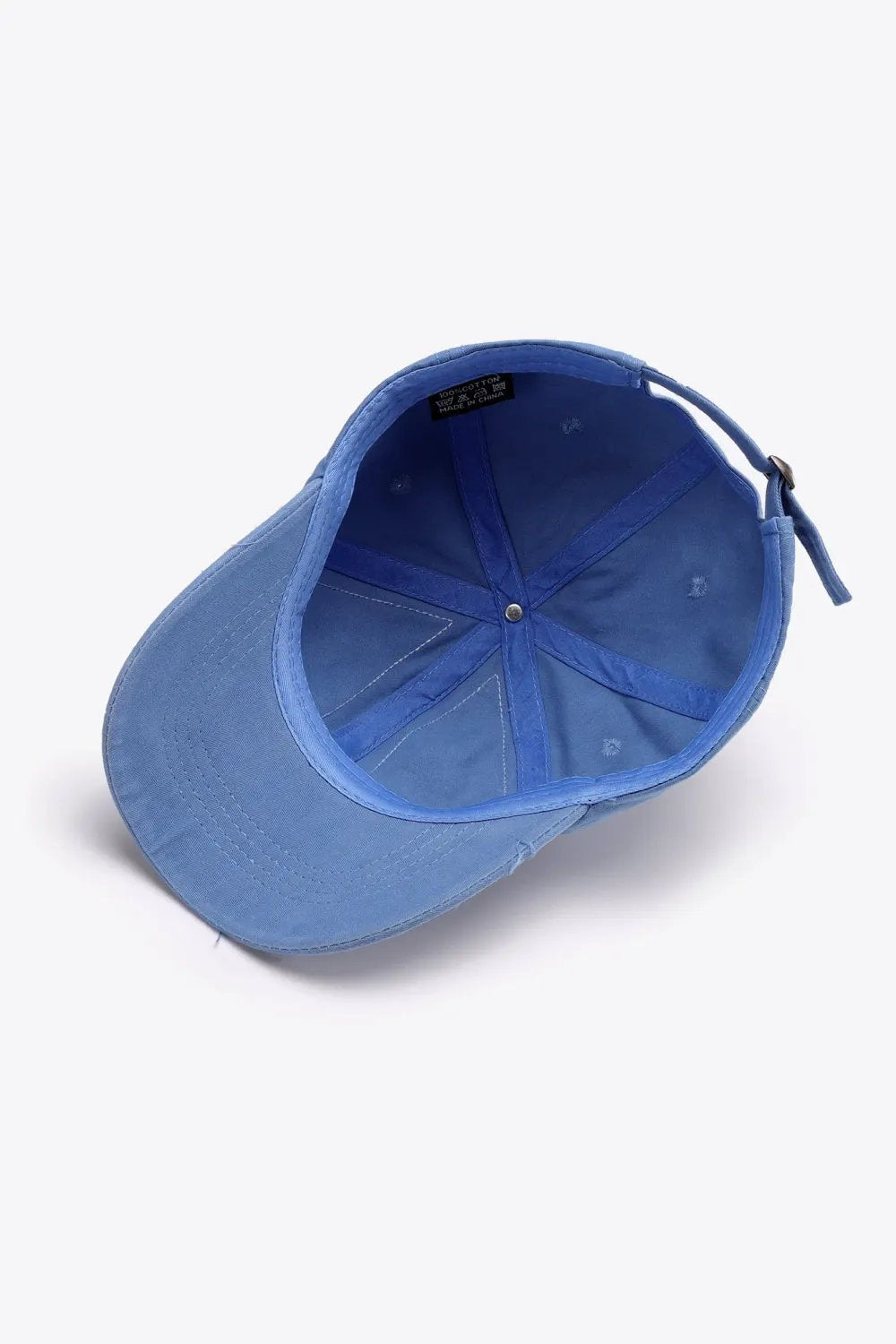 Distressed Adjustable Baseball Cap by Partner Label