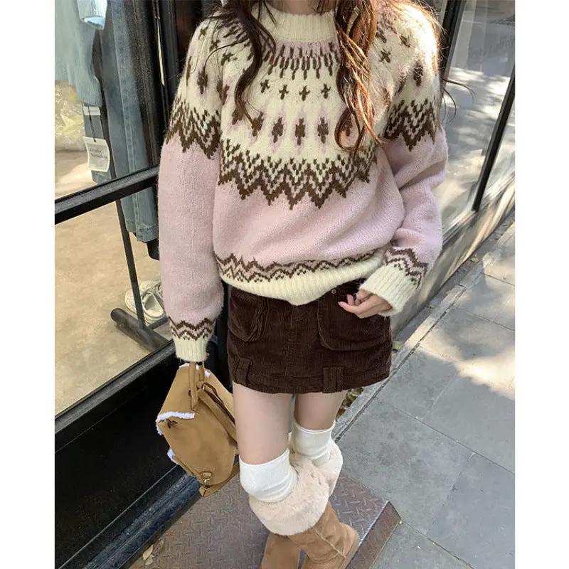 New Younger College Style Pullover Sweater For Women by Maiden-Art