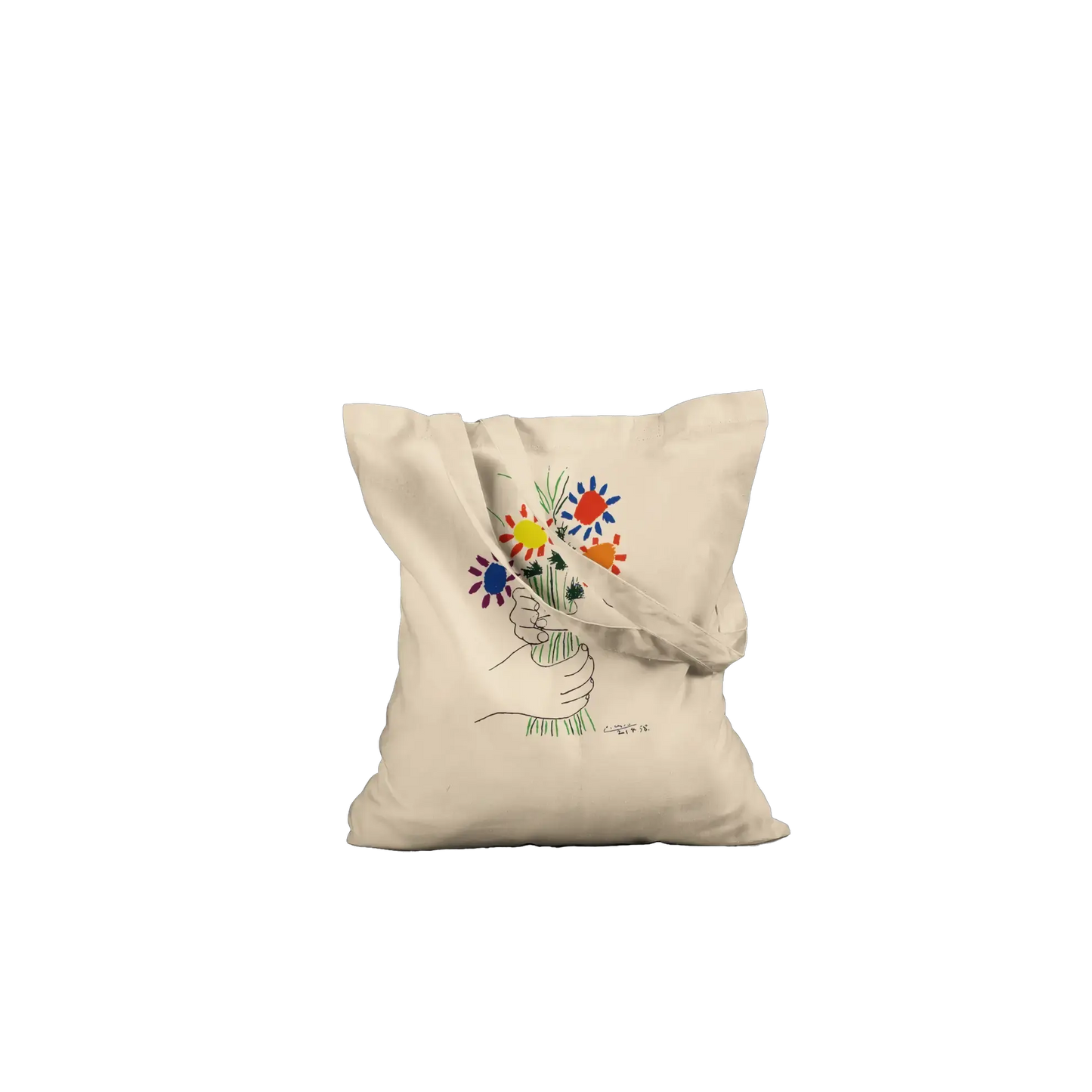 Pablo Picasso Bouquet of Peace 1958 artwork tote bag by Art-O-Rama Shop
