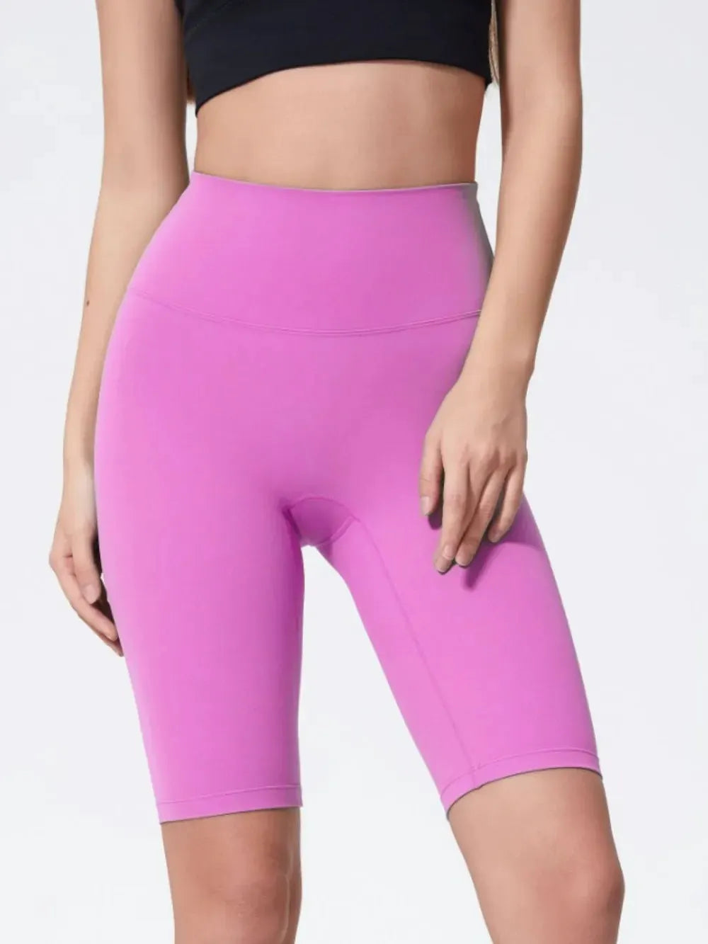 Millennia High Rise Wide Waistband Active Shorts by Millennia