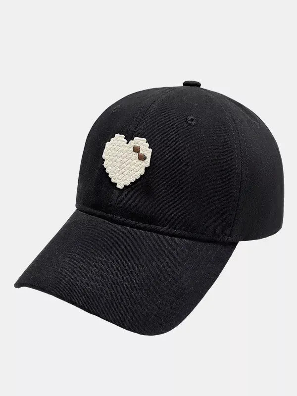 Heart Adjustable Baseball Cap by Partner Label
