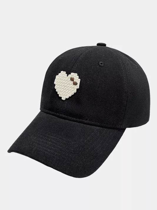Heart Adjustable Baseball Cap by Partner Label