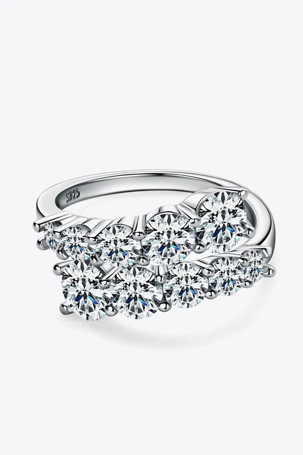 Adored Moissanite 925 Sterling Silver Ring by Partner Label