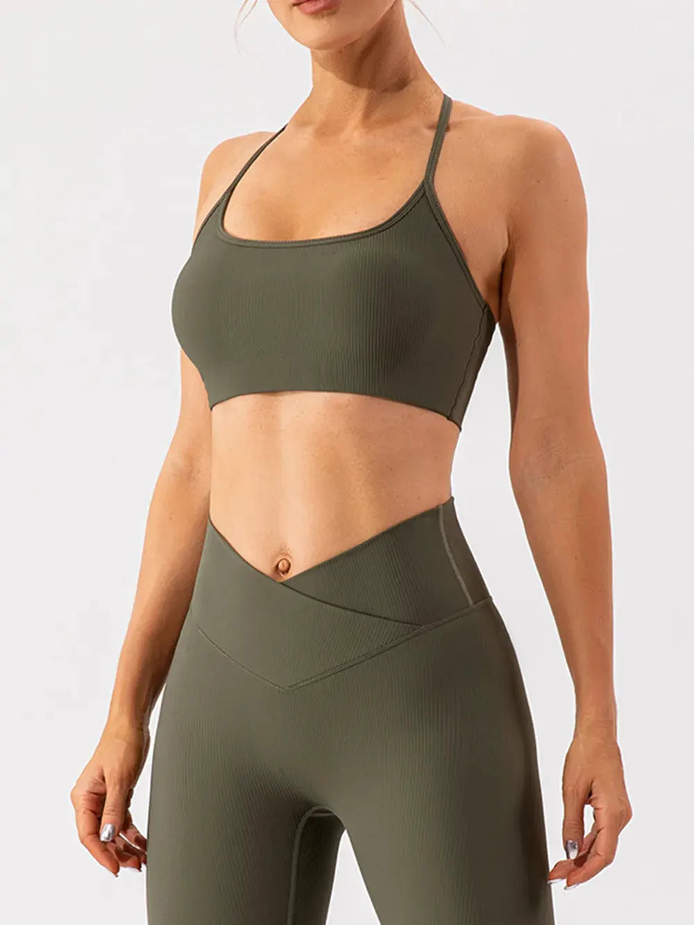 Spaghetti Strap Active Bra by Partner Label