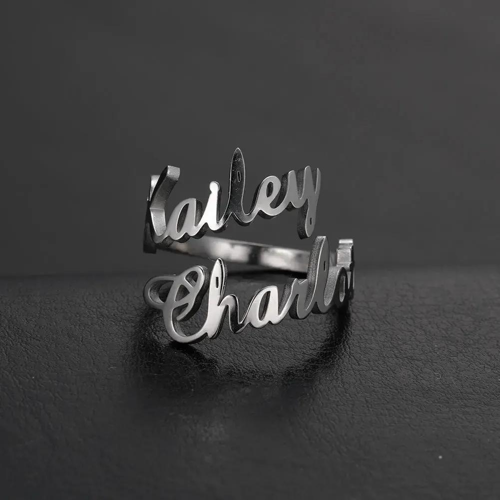 Name Ring - custom name ring by Maiden-Art