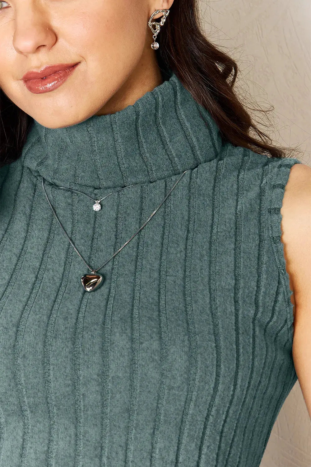 Ribbed Turtleneck Tank | Partner Labels Selection by Partner Label