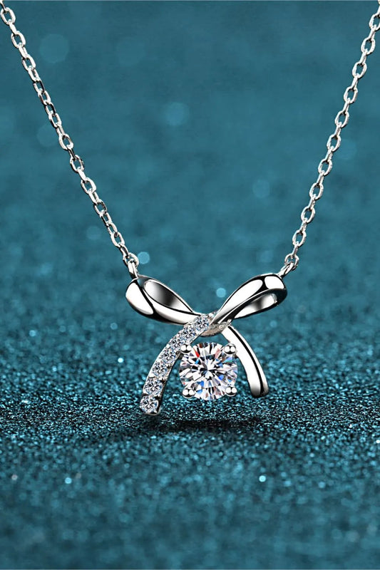 Moissanite 925 Sterling Silver Necklace by Partner Label