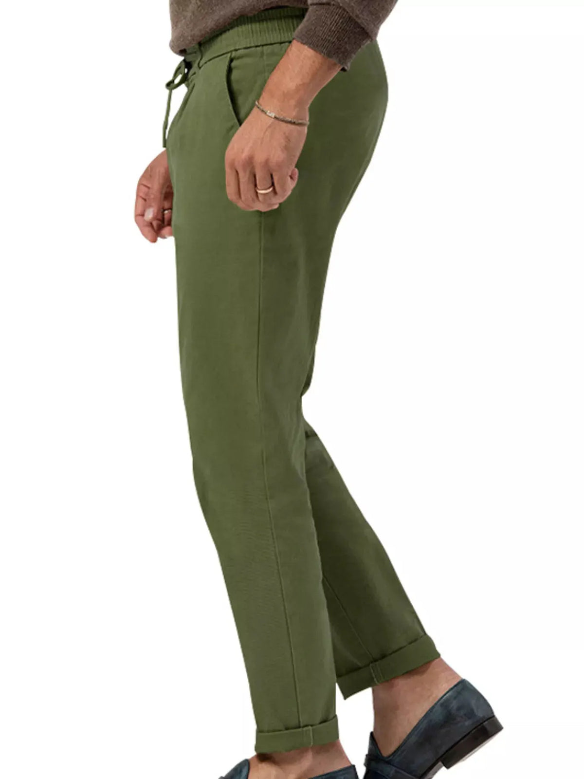 Men's Full Size Casual Drawstring Pants Plus Size by Trendsi