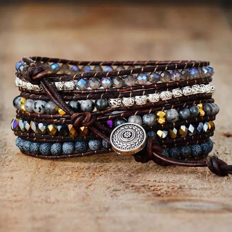 Agate Beaded Bracelet by Partner Label