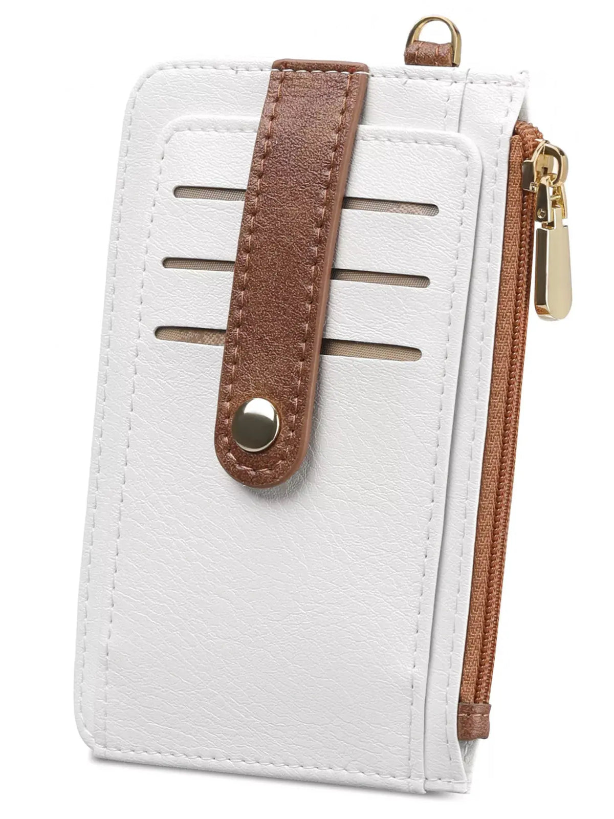 Zippered Leather Card Holder Wallet by Partner Label
