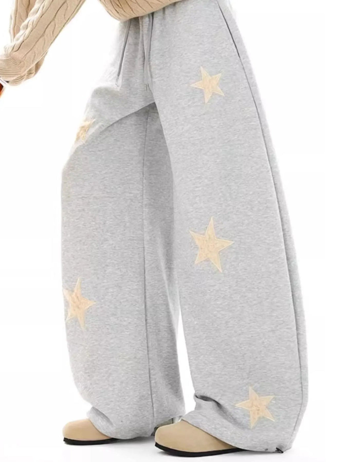 Men's Star Wide Leg Sweatpants by Partner Label