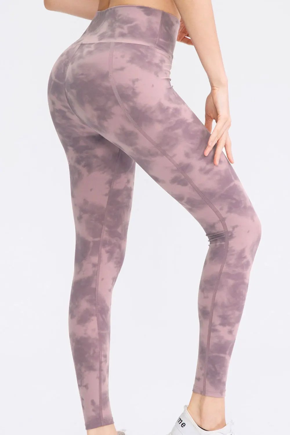 Wide Waistband Slim Fit Long Sports Pants by Partner Label