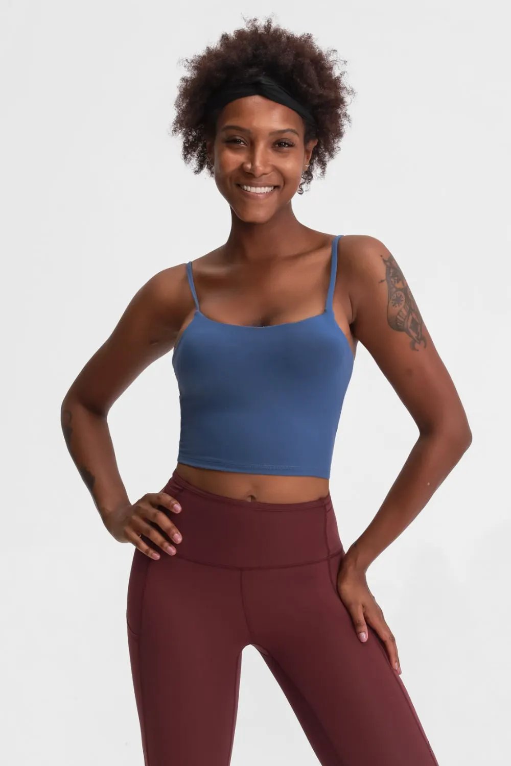 Millennia Feel Like Skin Scoop Neck Sports Cami by Millennia