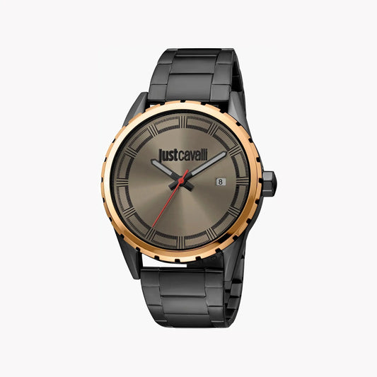 Just Cavalli Men's Black Steel Watch, Gray Dial | Jc1g082m0565 by JUST CAVALLI