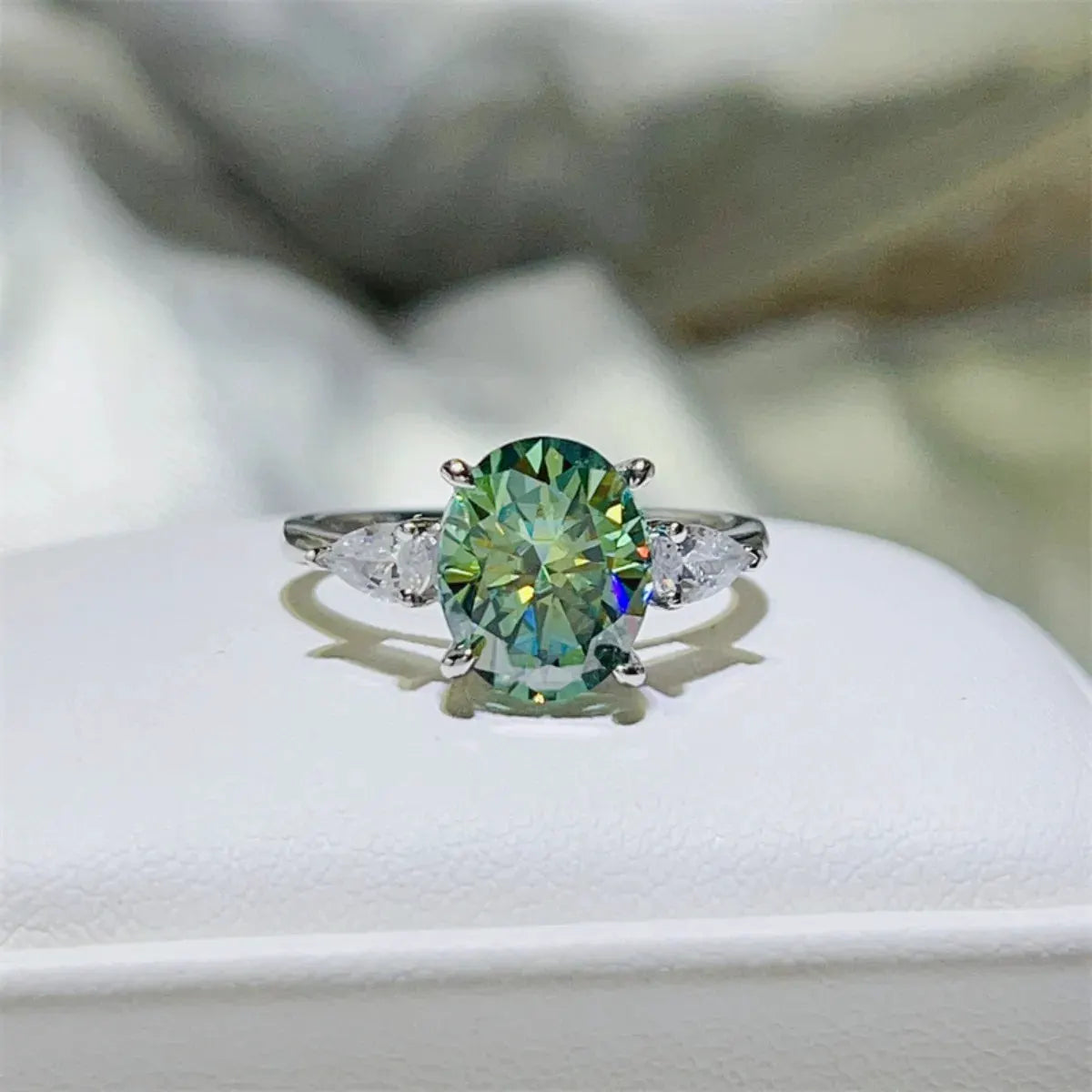 3 Carat Moissanite 925 Sterling Silver Ring by Partner Label