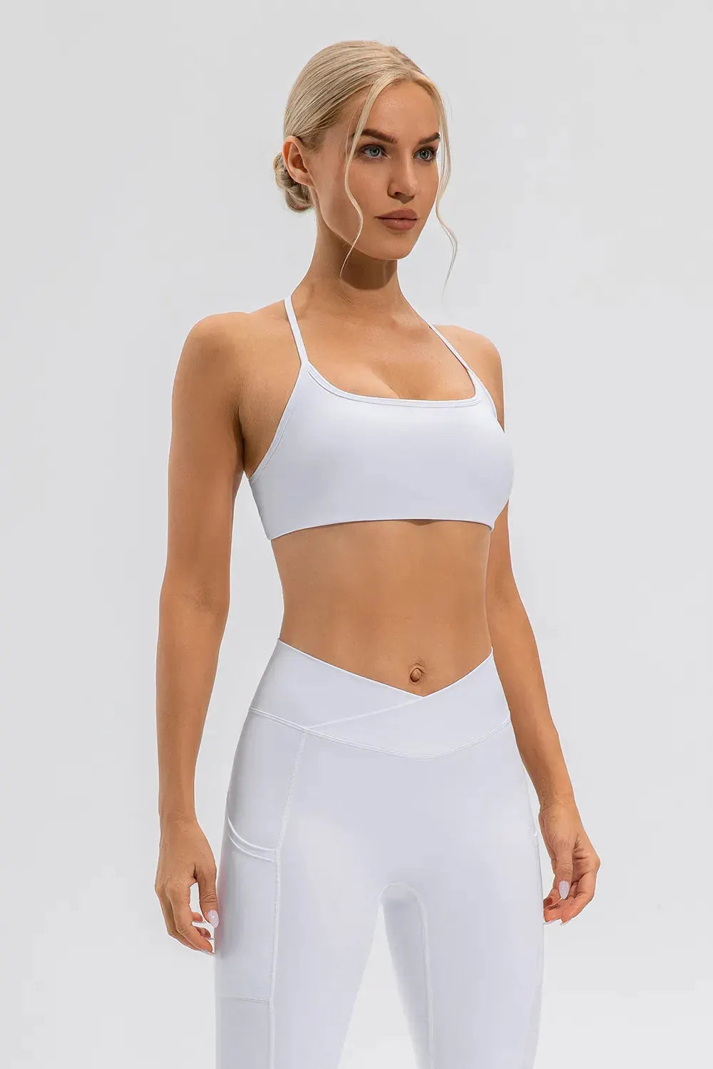 Crisscross Spaghetti Strap Active Cami by Partner Label