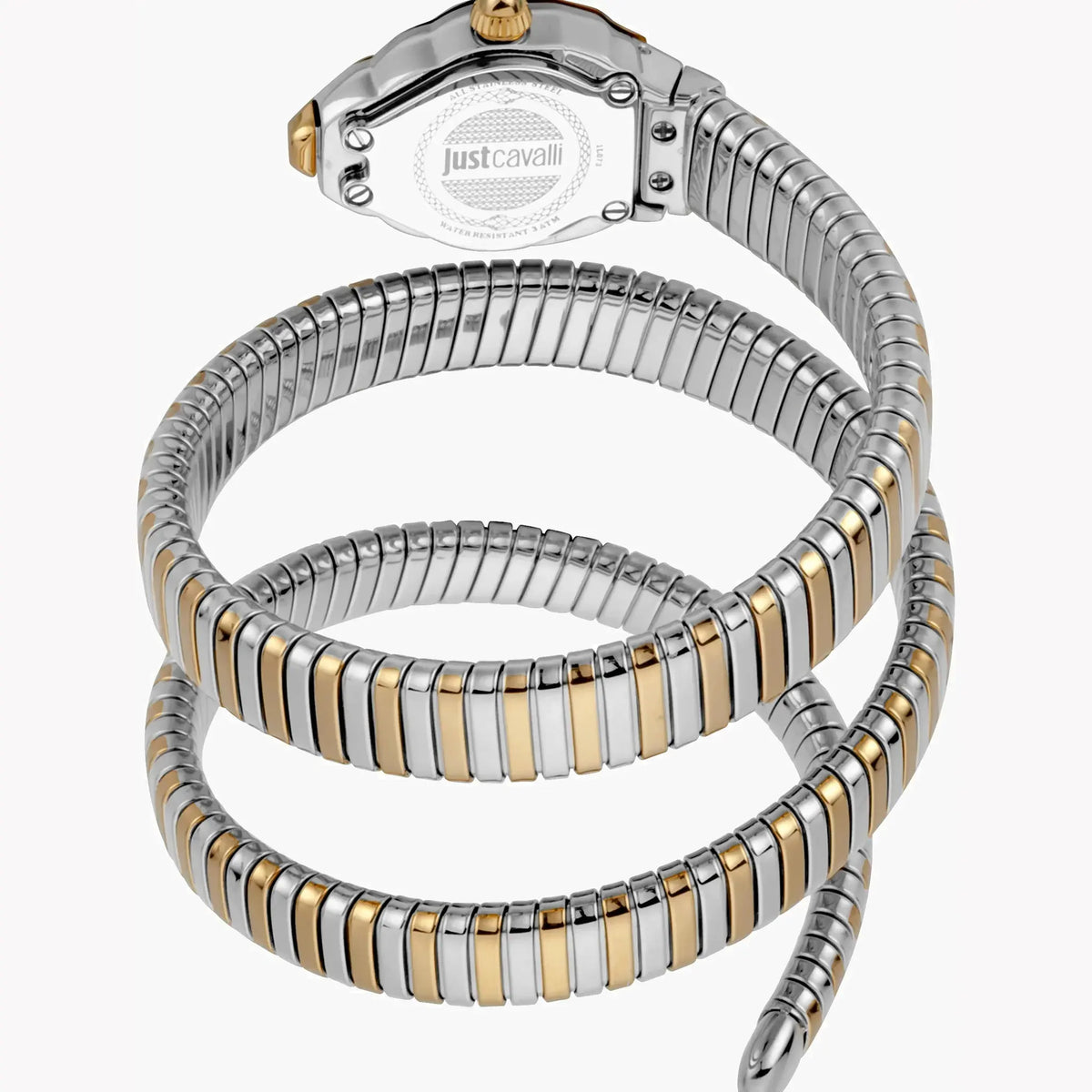 Just Cavalli Women's Silver & Gold Watch, Silver Dial | Jc1l073m0045 by JUST CAVALLI