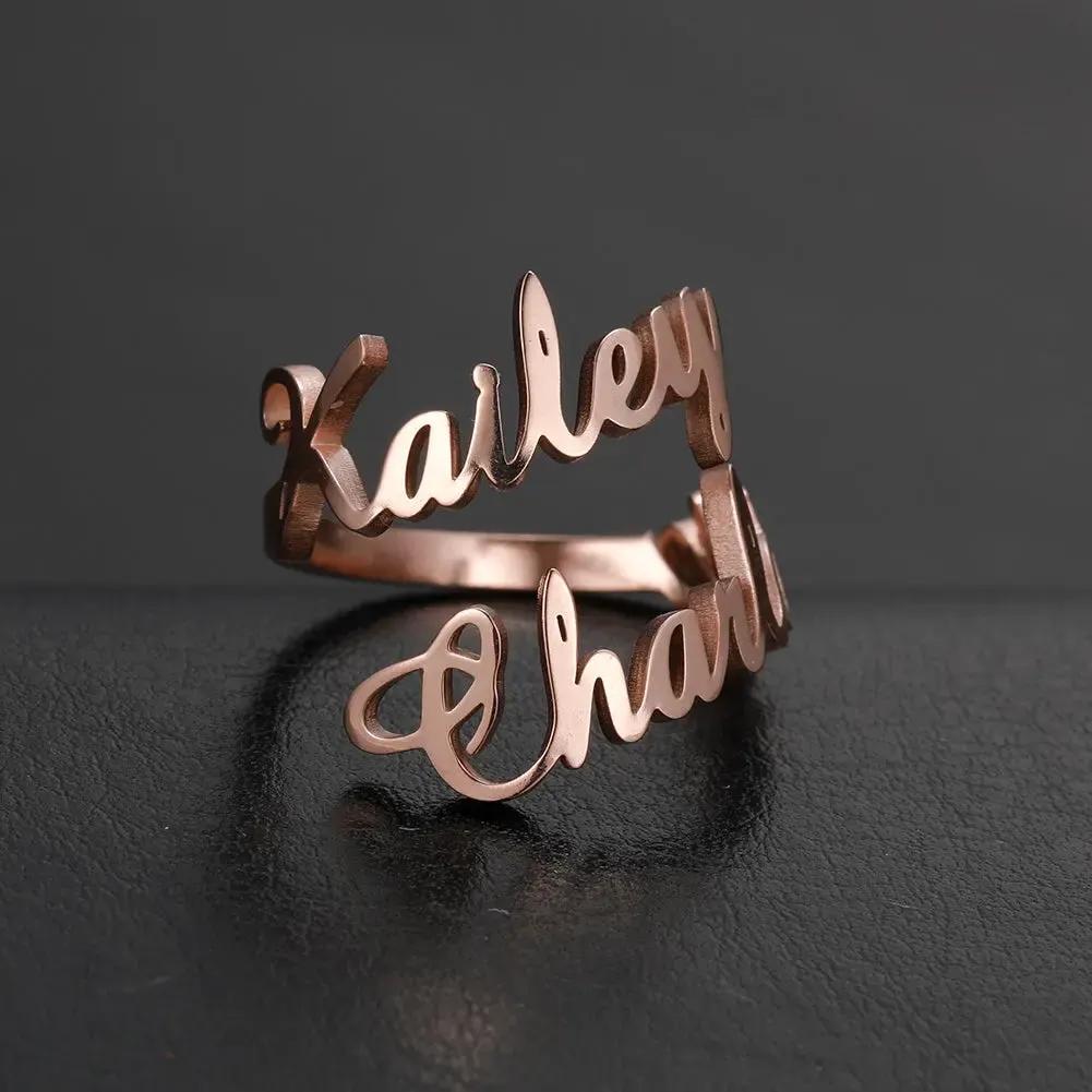 Name Ring - custom name ring by Maiden-Art