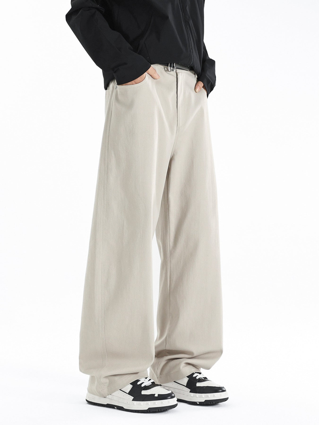 Men's Plus Size Wide Leg Casual Pants by Partner Label
