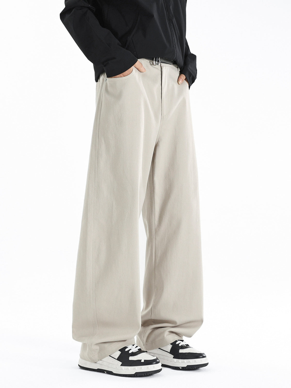 Men's Plus Size Wide Leg Casual Pants by Partner Label