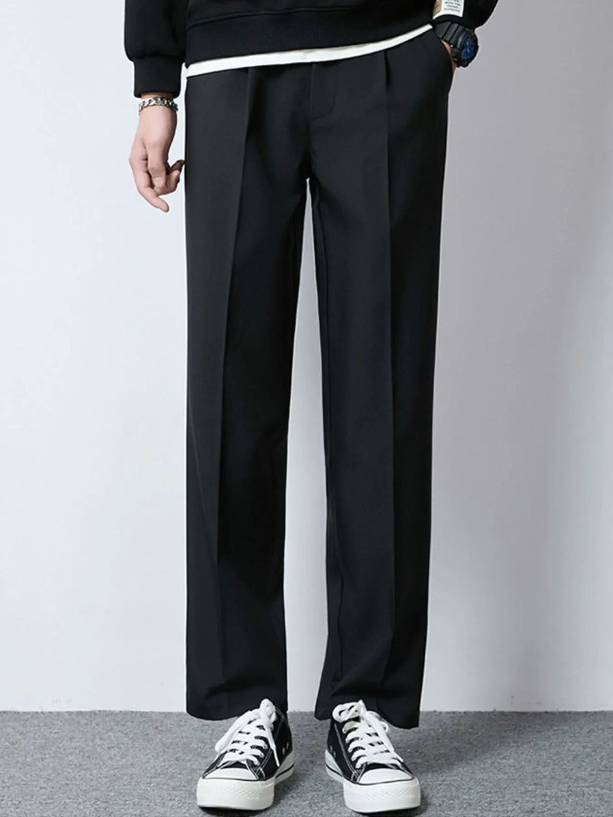 Men's Plus Size Wide Leg Casual Pants by Partner Label