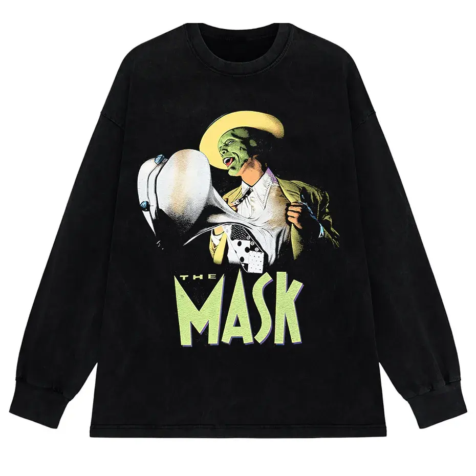 Hip Hop Spoof Portrait Graphic Washed Distressed T-Shirt by Vimost Shop