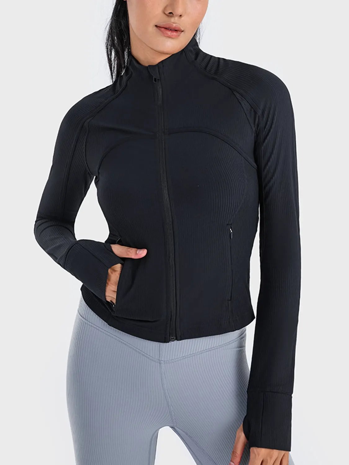Millennia Zip-Up Long Sleeve Sports Jacket by Millennia