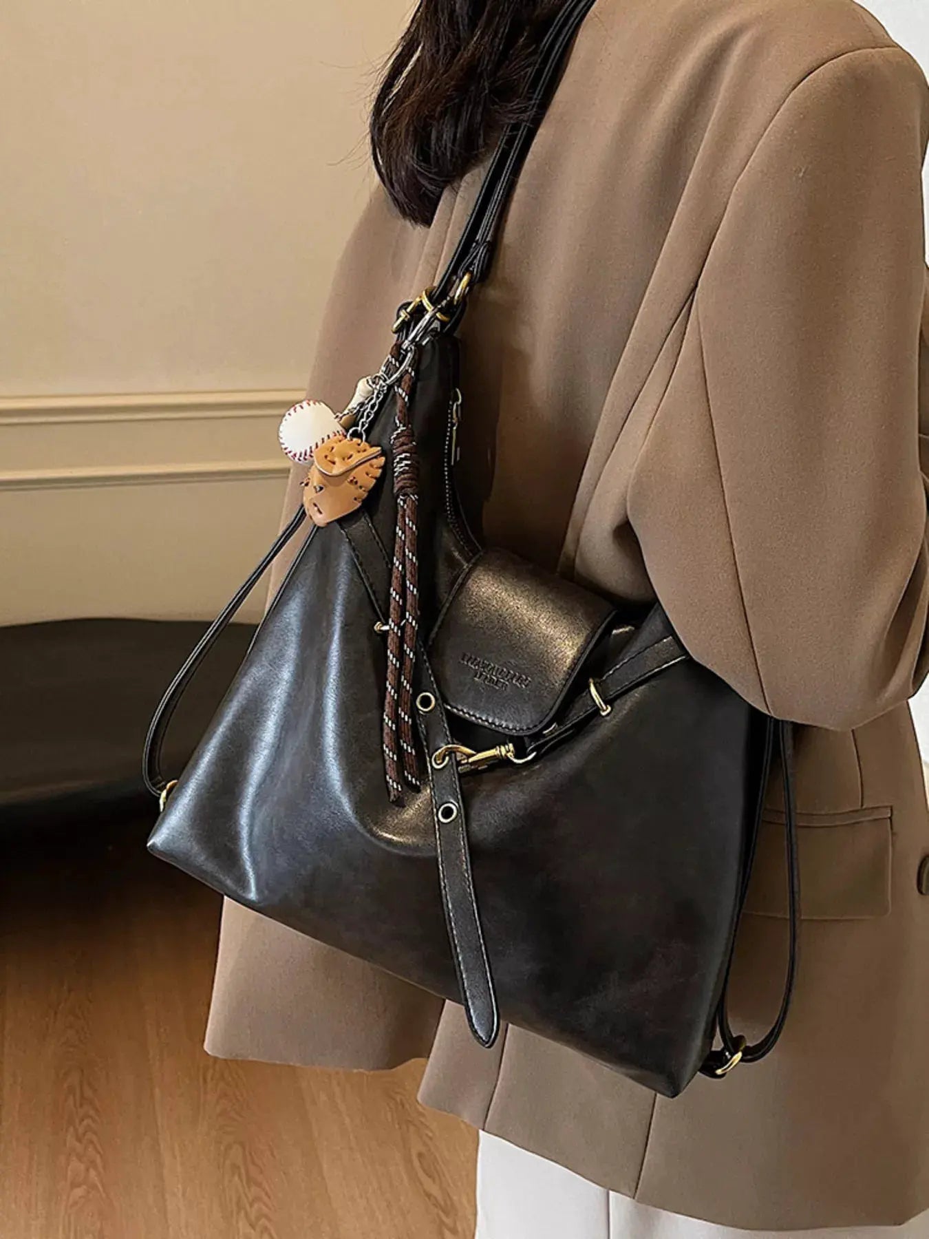 Adjustable Strap Convertible Bag by Partner Label