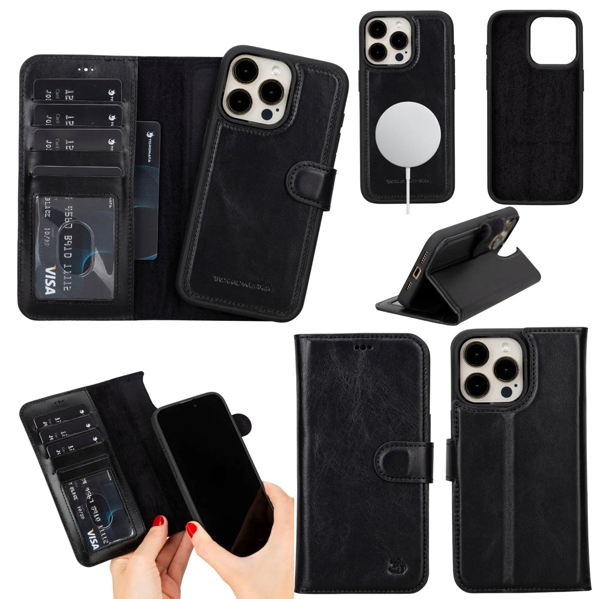Casper Leather iPhone 14 Pro Max Wallet Case | MagSafe by TORONATA
