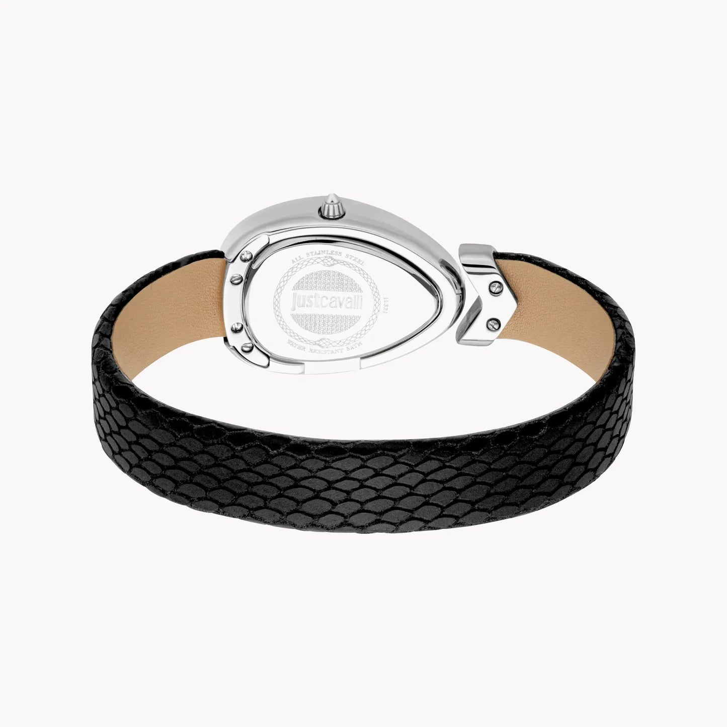 Just Cavalli Women's Silver Watch, Leather Band | Jc1l321l0015 by JUST CAVALLI