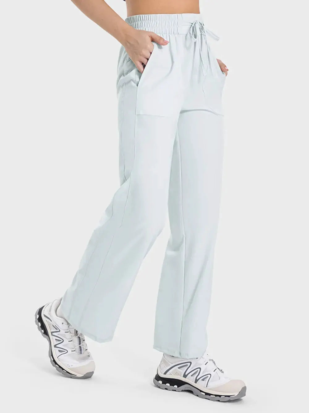 Millennia Drawstring Pocketed Active Pants by Millennia
