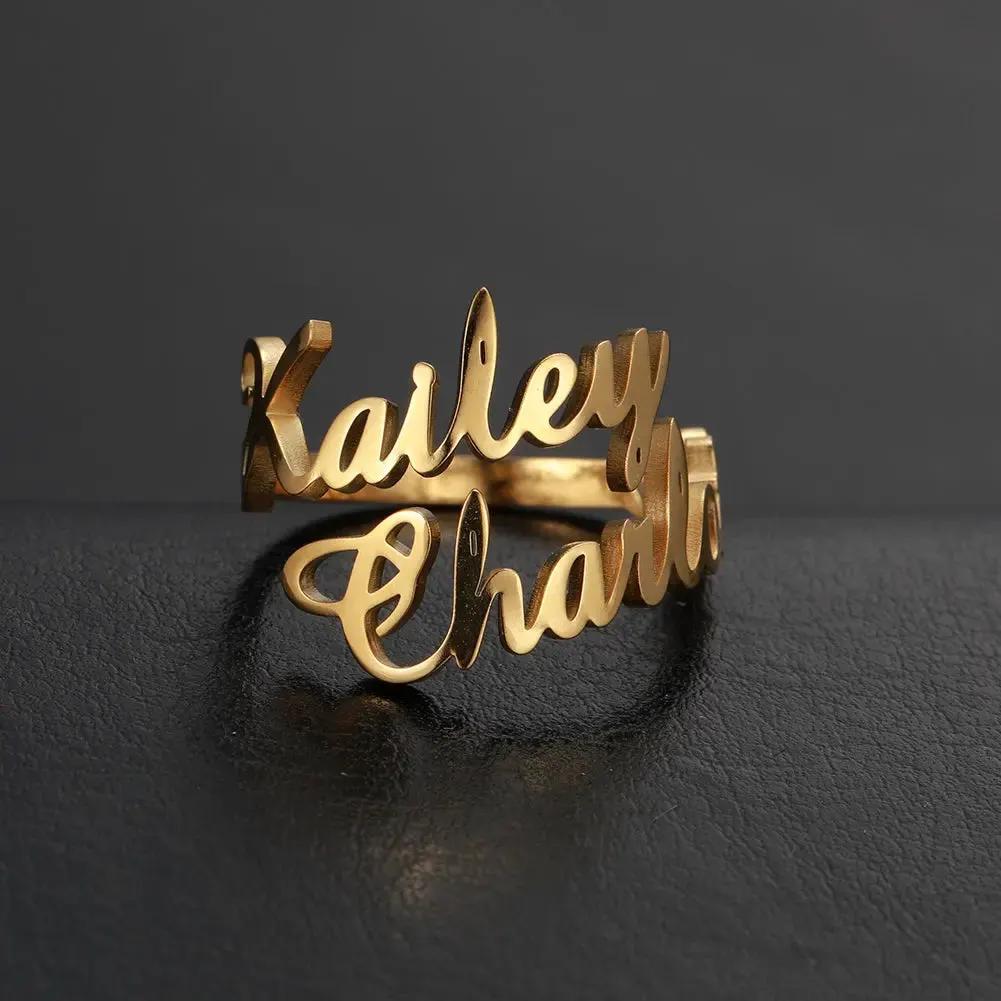 Name Ring - custom name ring by Maiden-Art