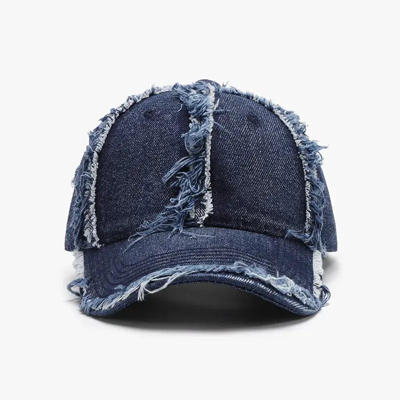 Raw Hem Cotton Baseball Cap by Partner Label